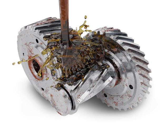 齿轮和浇注机油分离机械细节大小齿轮配件机器背景图片齿轮轴承特写